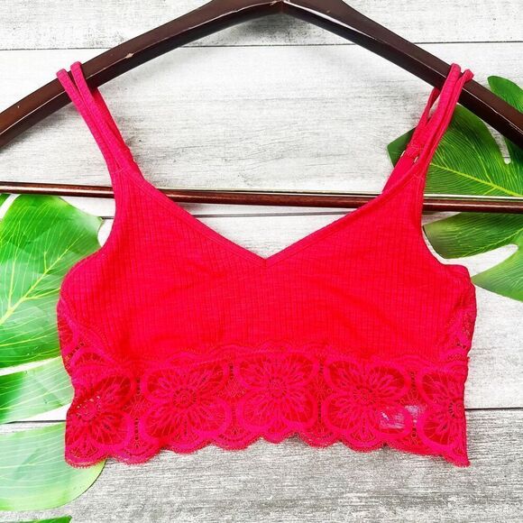 Aerie ribbed lace bralette - Picture 1 of 6